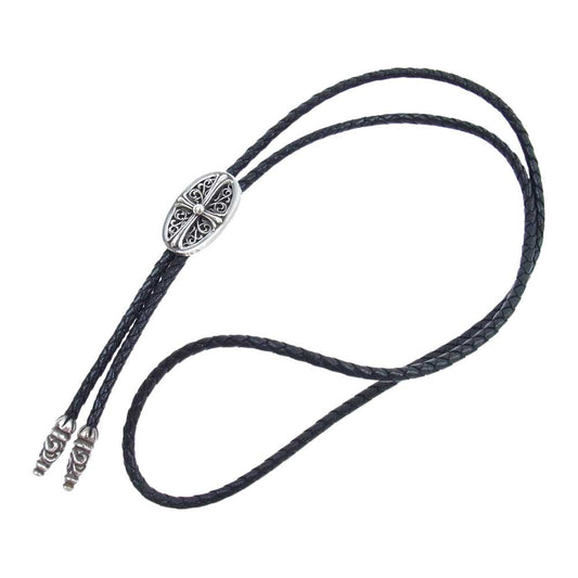 CHROME HEARTS クロムハーツ（原本有） BOLOTIE OVALTINY タイニー クラシック ループタイ ネックレス シルバー系 ブラック系【中古】