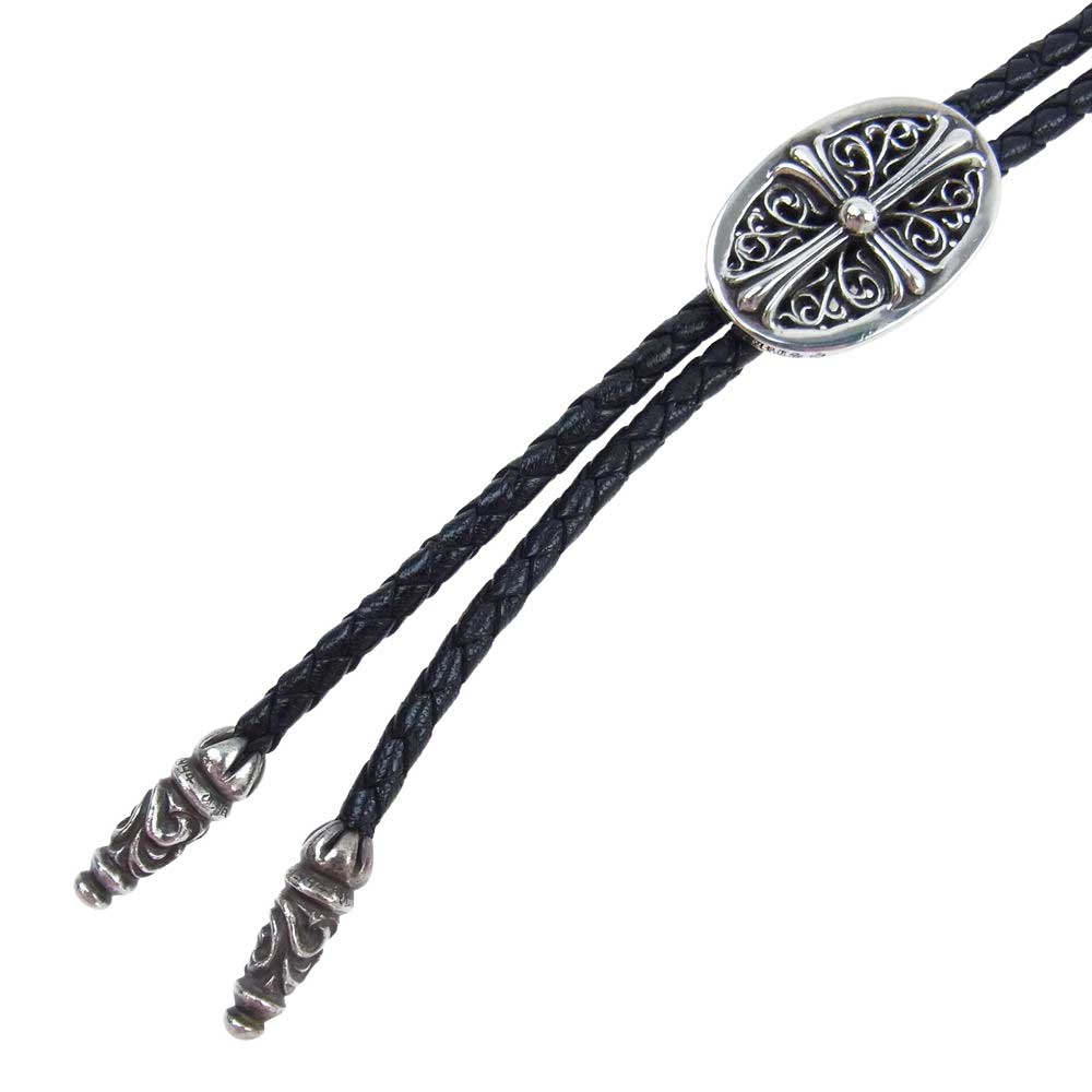CHROME HEARTS クロムハーツ（原本有） BOLOTIE OVALTINY タイニー クラシック ループタイ ネックレス シルバー系 ブラック系【中古】