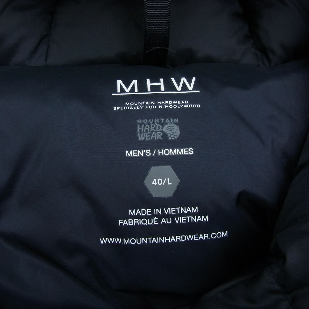 N.HOOLYWOOD エヌハリウッド × MOUNTAIN HARDWEAR マウンテンハードウェア 21AW OE2870 CITY DWELLERS HOODED DOWN JACKET ダウン ジャケット ネイビー系 L【中古】