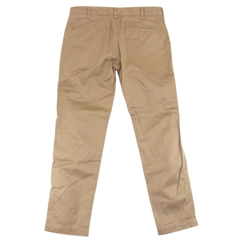 FOB FACTORY エフオービーファクトリー F0444 FUSION TROUSERS ナロー フュージョントラウザー チノパン テーパードパンツ ベージュ ベージュ系 L【中古】