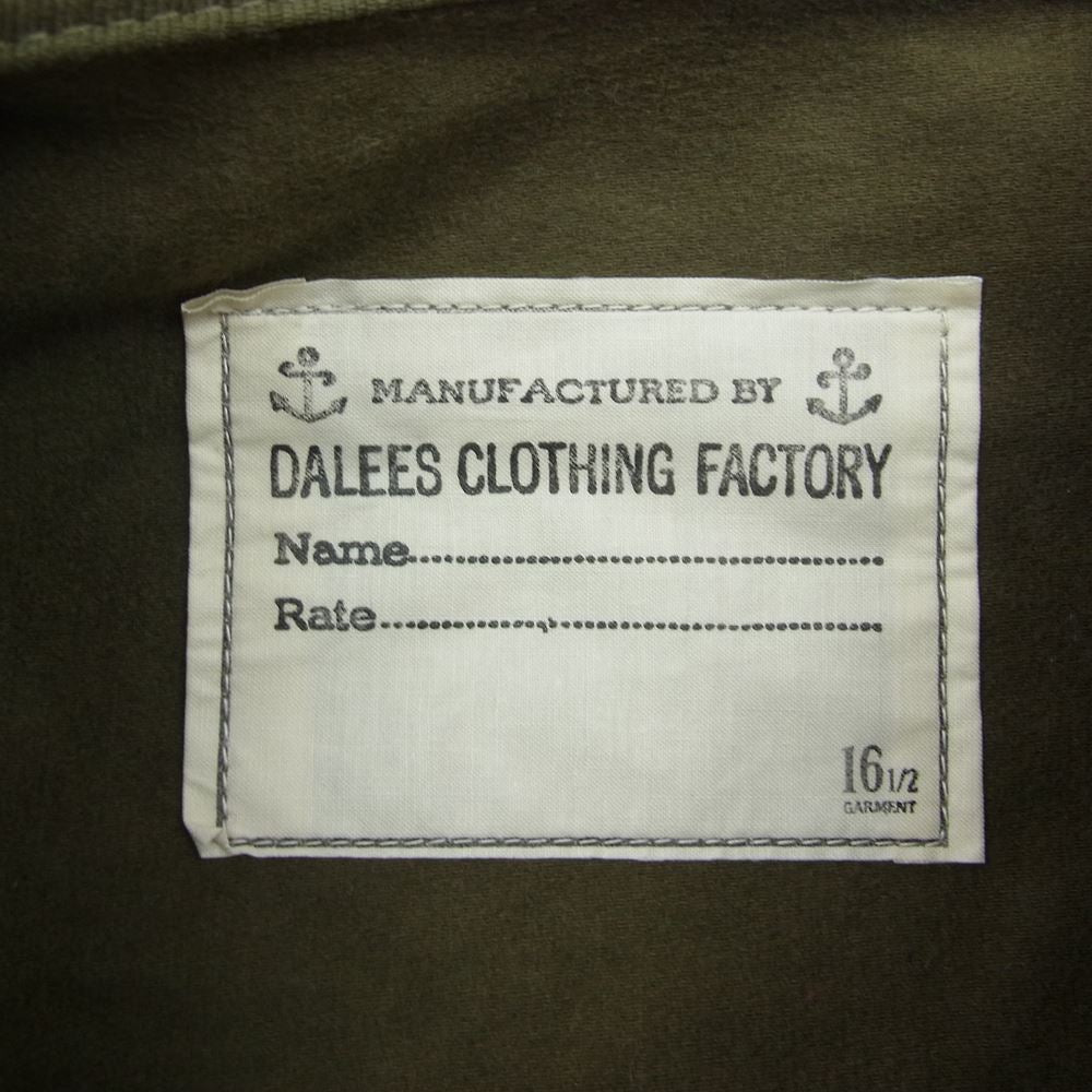 デラックスウエア DALEE'S ダリーズ U.S.N.J.04-40s US カバーオール ジャケット  カーキ系 16.5【美品】【中古】