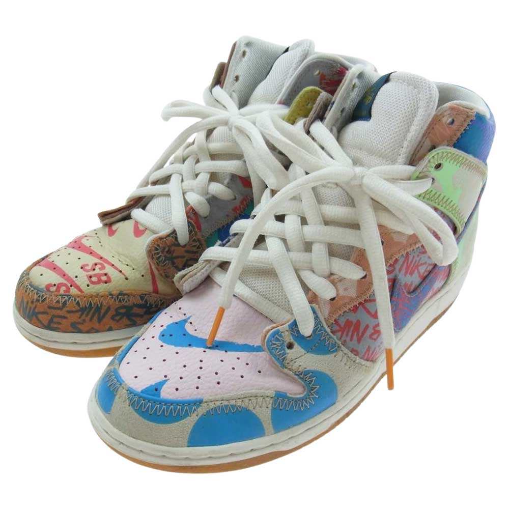 NIKE ナイキ 918321-381 SB Dunk High premium What The ズーム ダンクハイ プレミアム トーマスキャンベル ハイカット スニーカー マルチカラー系 27cm【中古】