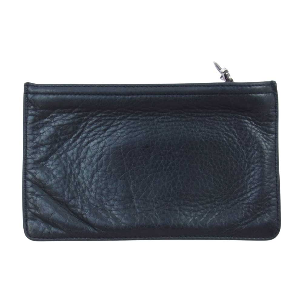 CHROME HEARTS クロムハーツ（原本有） Z /CHNG PURS2 ダガーZIP ジッパー チェンジ パース ポーチ 小物入れ  ブラック系【中古】