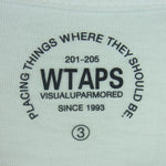 WTAPS ダブルタップス ロゴ プリント 半袖 Tシャツ コットン 日本製 ホワイト系 3【中古】