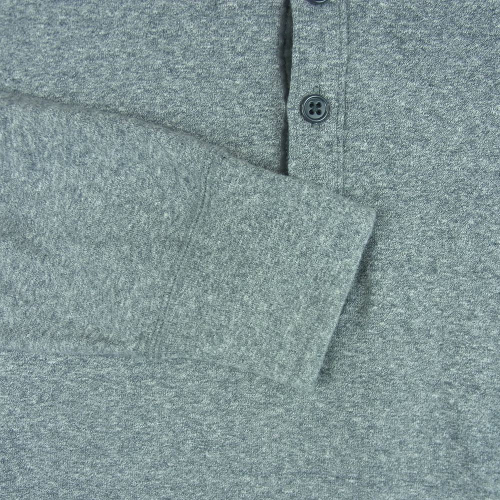 WTAPS ダブルタップス 152ATDT-CSM18 コットン ヘンリーネック カットソー 長袖 Tシャツ 日本製 グレー系 L【中古】