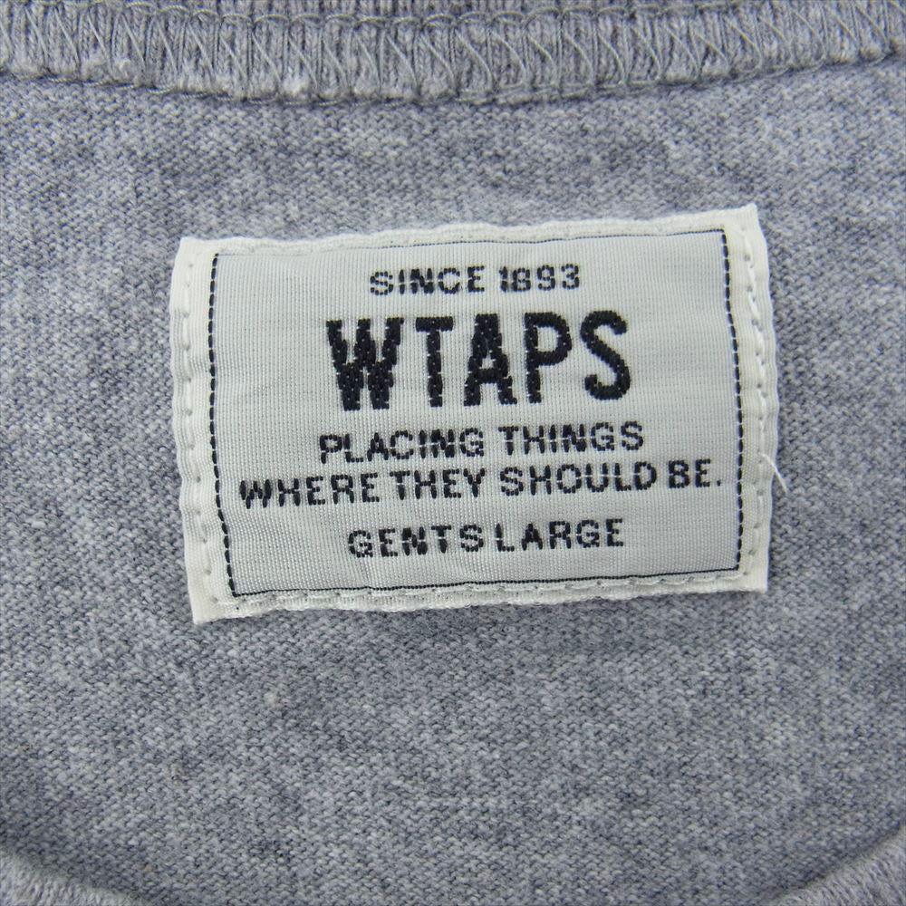 WTAPS ダブルタップス 16SS 161ATDT-CSM03S DESIGN S/S 07 半袖 TEE Tシャツ グレー系 L【中古】