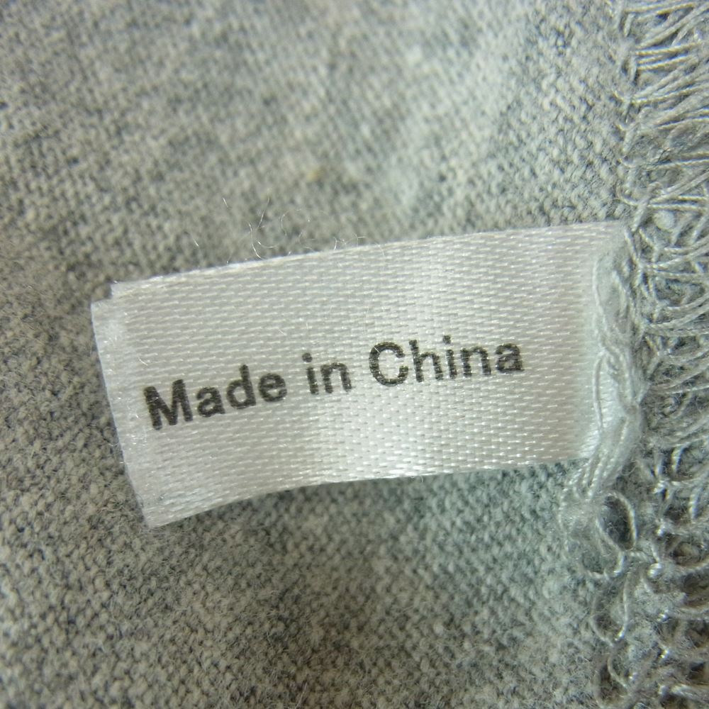 エムアンドエム CUSTOM PERFORMANCE カスタムパフォーマンス ロゴプリント クルーネック ロングスリーブ カットソー 長袖 Tシャツ グレー系 L【中古】