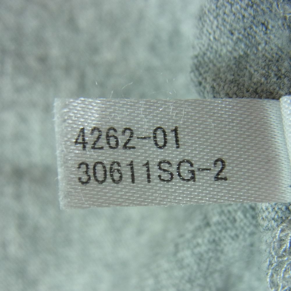 エムアンドエム CUSTOM PERFORMANCE カスタムパフォーマンス ロゴプリント クルーネック ロングスリーブ カットソー 長袖 Tシャツ グレー系 L【中古】