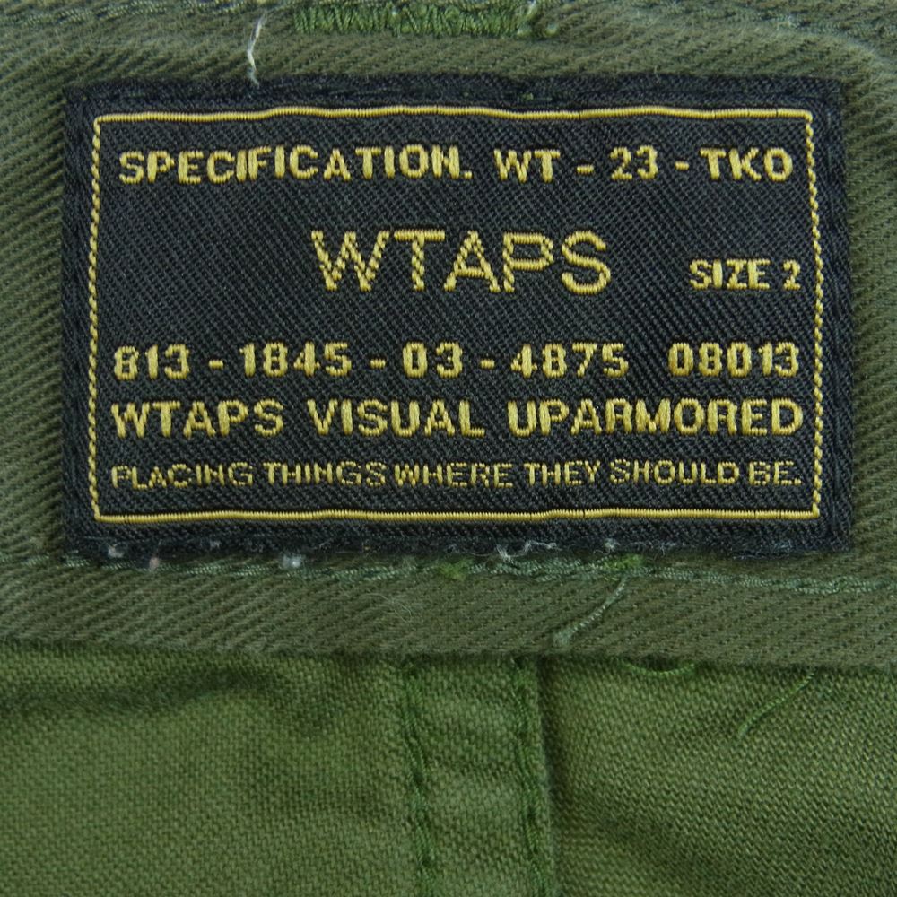 WTAPS ダブルタップス 161LTDT-PTM01 BUDS SKINNY ミリタリー パンツ コットン 日本製 カーキ系 2【中古】