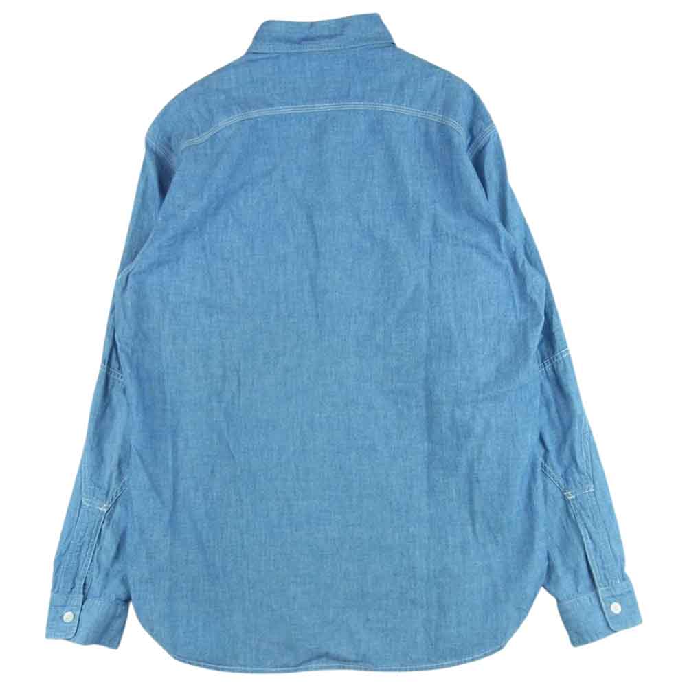 NEIGHBORHOOD ネイバーフッド 152AQNH-SHM01 HEADLIGHT/C-SHIRT.LS 長袖 シャンブレー シャツ インディゴブルー系 L【中古】