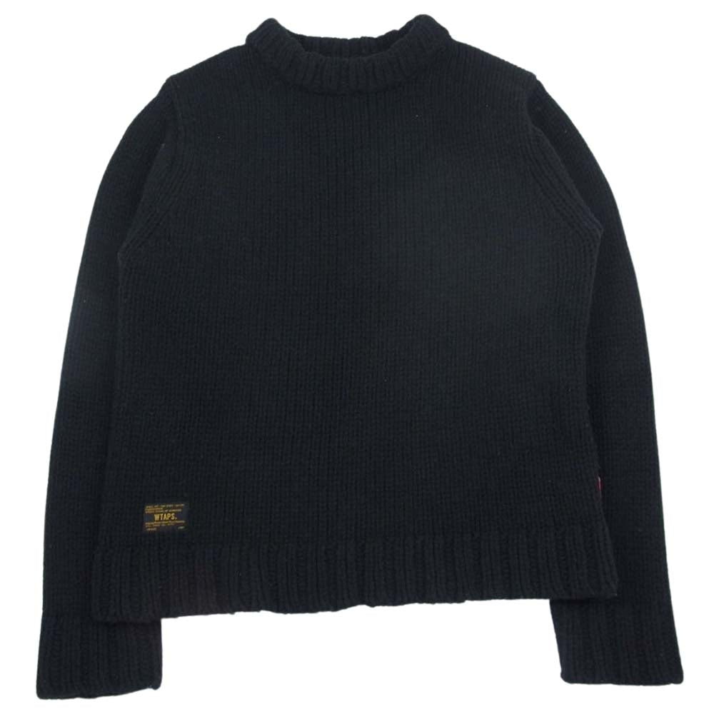 WTAPS ダブルタップス  16AW  162MADT-KNM04 ARAN KNIT アラン ニット セーター  ブラック系 L【中古】