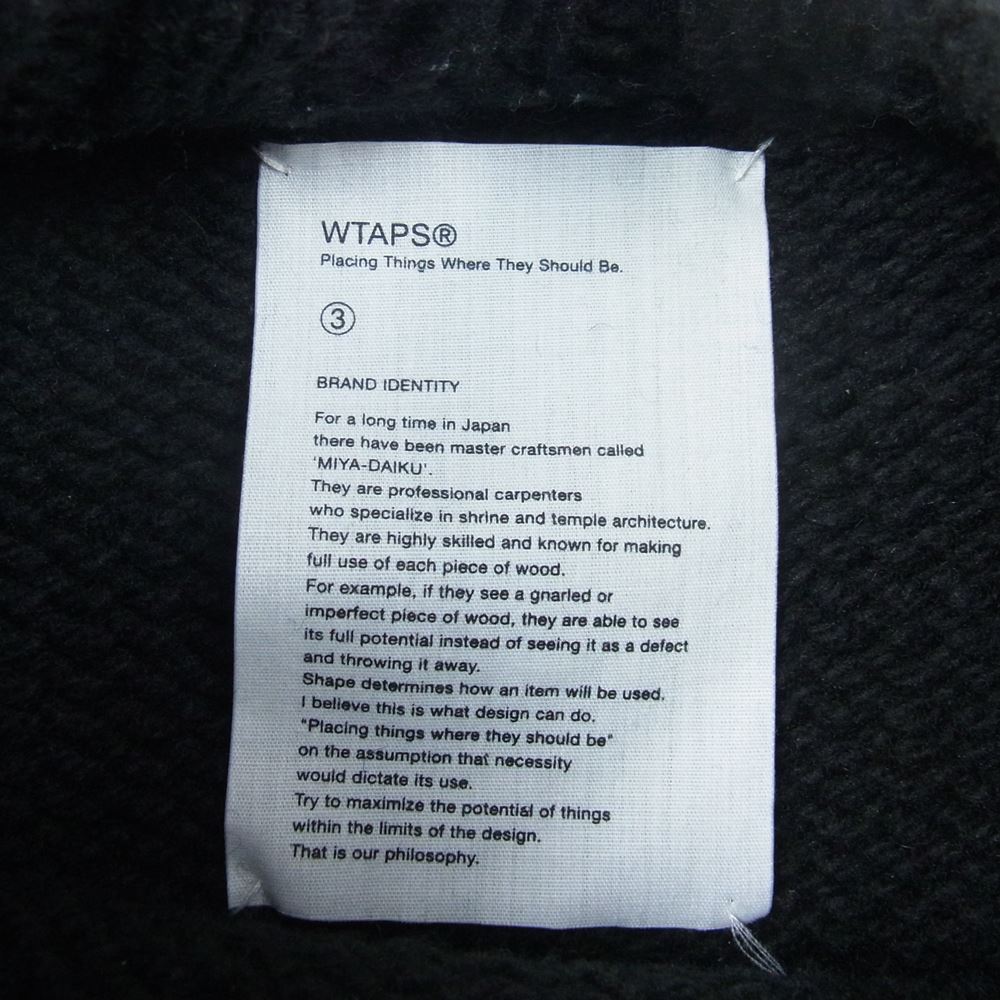 WTAPS ダブルタップス  16AW  162MADT-KNM04 ARAN KNIT アラン ニット セーター  ブラック系 L【中古】