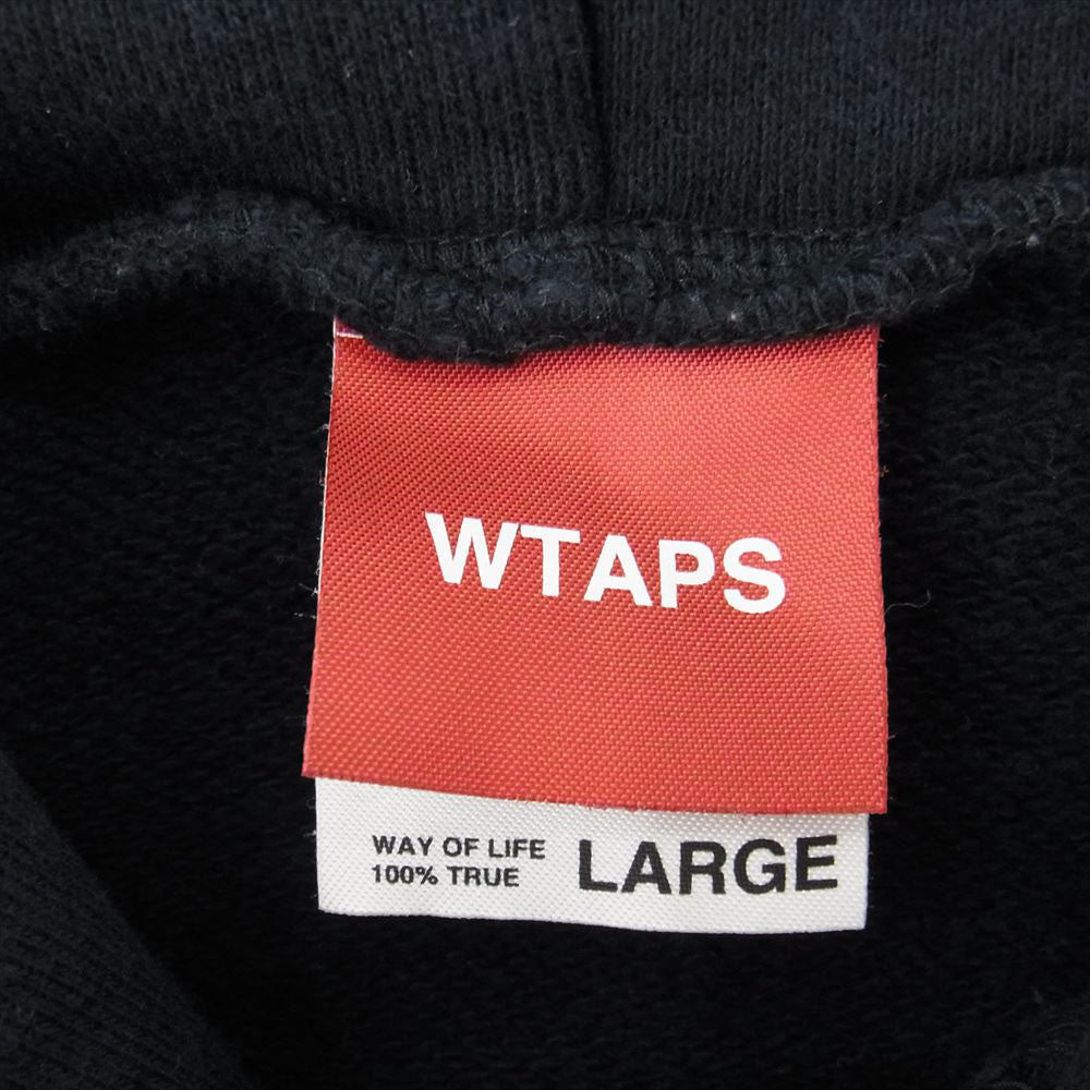 WTAPS ダブルタップス 15AW  LONG LIVE スポット ロゴ スウェット パーカー ブラック系 L【中古】
