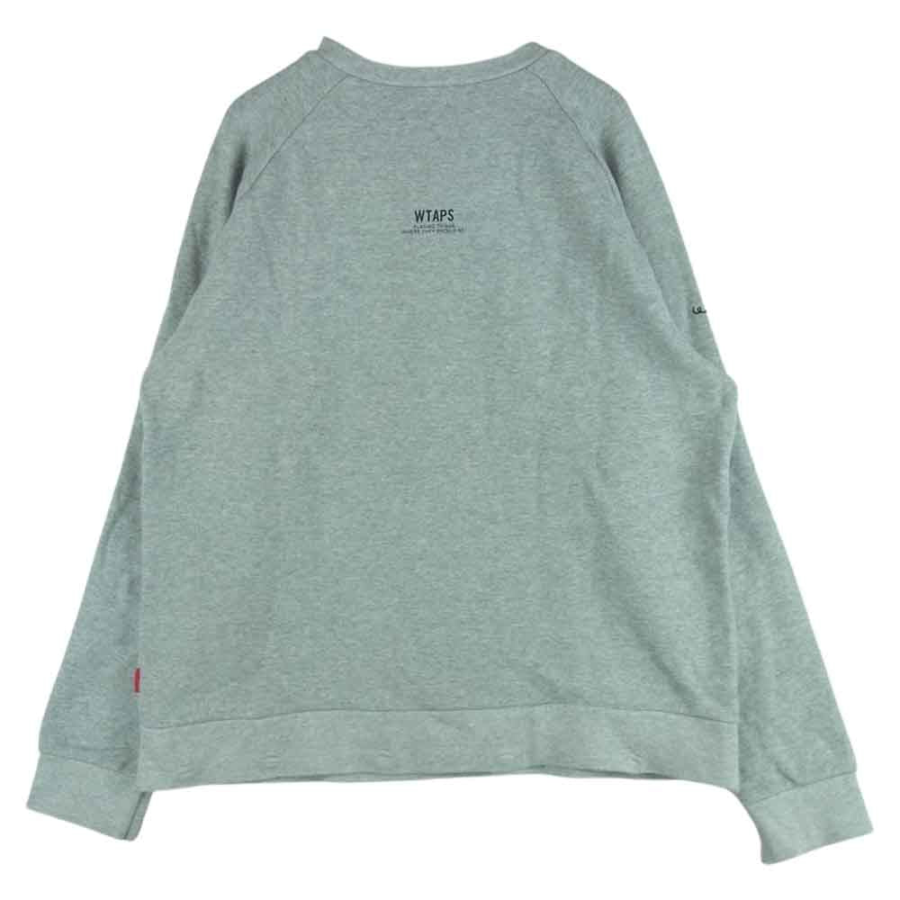 WTAPS ダブルタップス URBAN TERRITORY クルーネック スウェット トレーナー コットン 日本製 グレー系 M【中古】