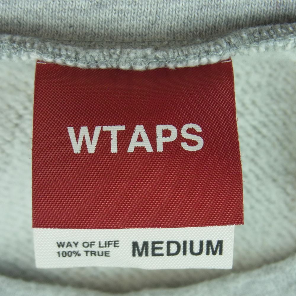 WTAPS ダブルタップス URBAN TERRITORY クルーネック スウェット トレーナー コットン 日本製 グレー系 M【中古】