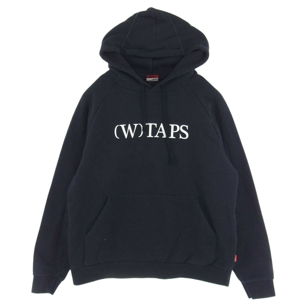 WTAPS ダブルタップス 16AW  SPOT BRACKET HOODED スポット ロゴ フーディー スウェット パーカー ブラック系 L【中古】