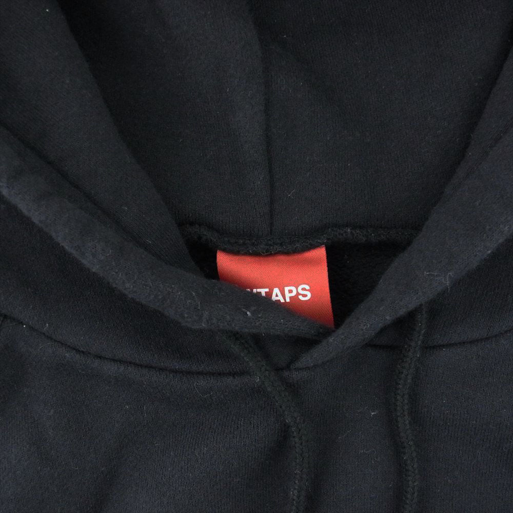 WTAPS ダブルタップス 16AW  SPOT BRACKET HOODED スポット ロゴ フーディー スウェット パーカー ブラック系 L【中古】