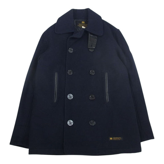 NEIGHBORHOOD ネイバーフッド 15AW 152AQNH-JKM01 15AW P/WN-COAT ウール Pコート ネイビー系 L【中古】