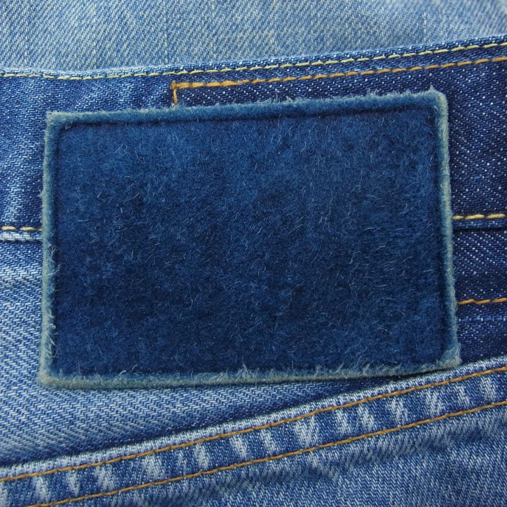 VISVIM ビズビム 0118205005026 18AW SOCIAL SCULPTURE 10 DAMAGED-14 ソーシャルスカルプチャー デニム ダメージ パンツ インディゴブルー系 34【中古】