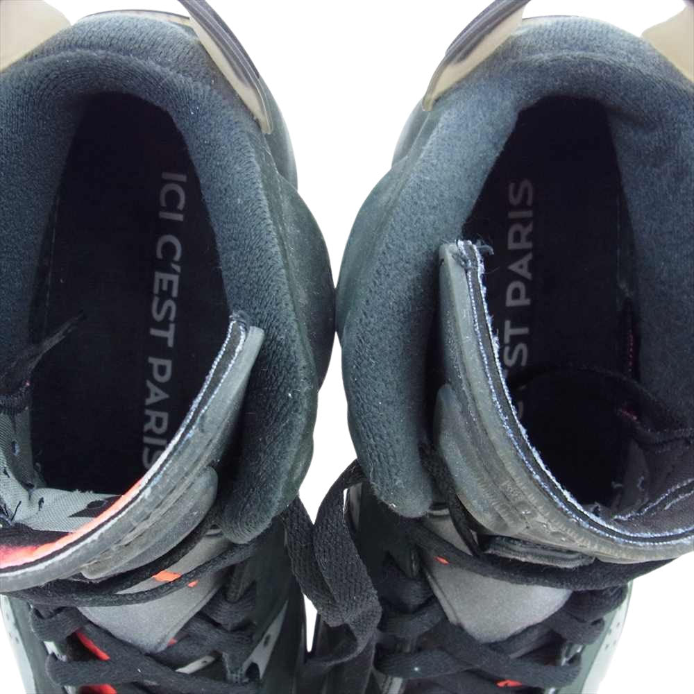 NIKE ナイキ CK1229-001 × PARIS SAINT GERMAIN パリサンジェルマン AIR JORDAN 6 RETRO INFRARED エアジョーダン レトロ インフラレッド ブラック系 28cm【中古】