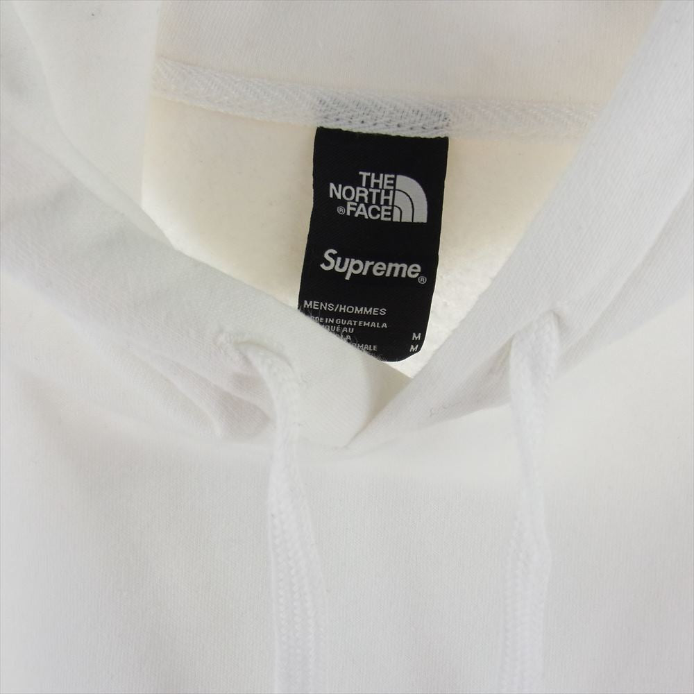Supreme シュプリーム 19AW × The North Face ノースフェイス Statue Of Liberty Hooded Sweatshirt 自由の女神 プルオーバ― スウェット フーデッド パーカー ホワイト系 M【中古】