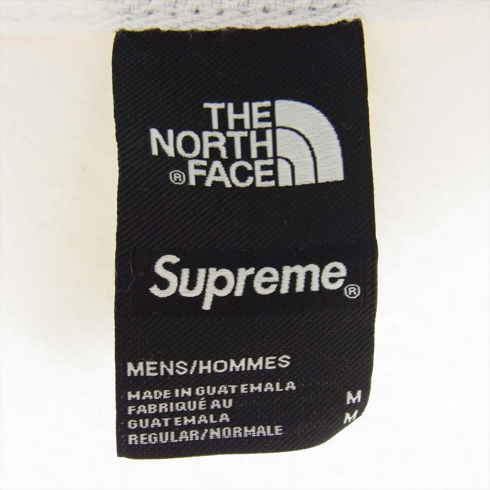Supreme シュプリーム 19AW × The North Face ノースフェイス Statue Of Liberty Hooded Sweatshirt 自由の女神 プルオーバ― スウェット フーデッド パーカー ホワイト系 M【中古】