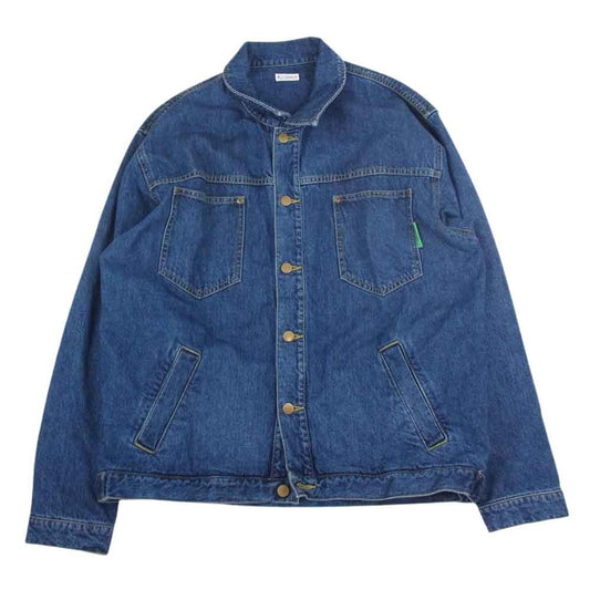 ウィリーキャバリア デニム カバーオール ジャケット インディゴブルー系 M【中古】