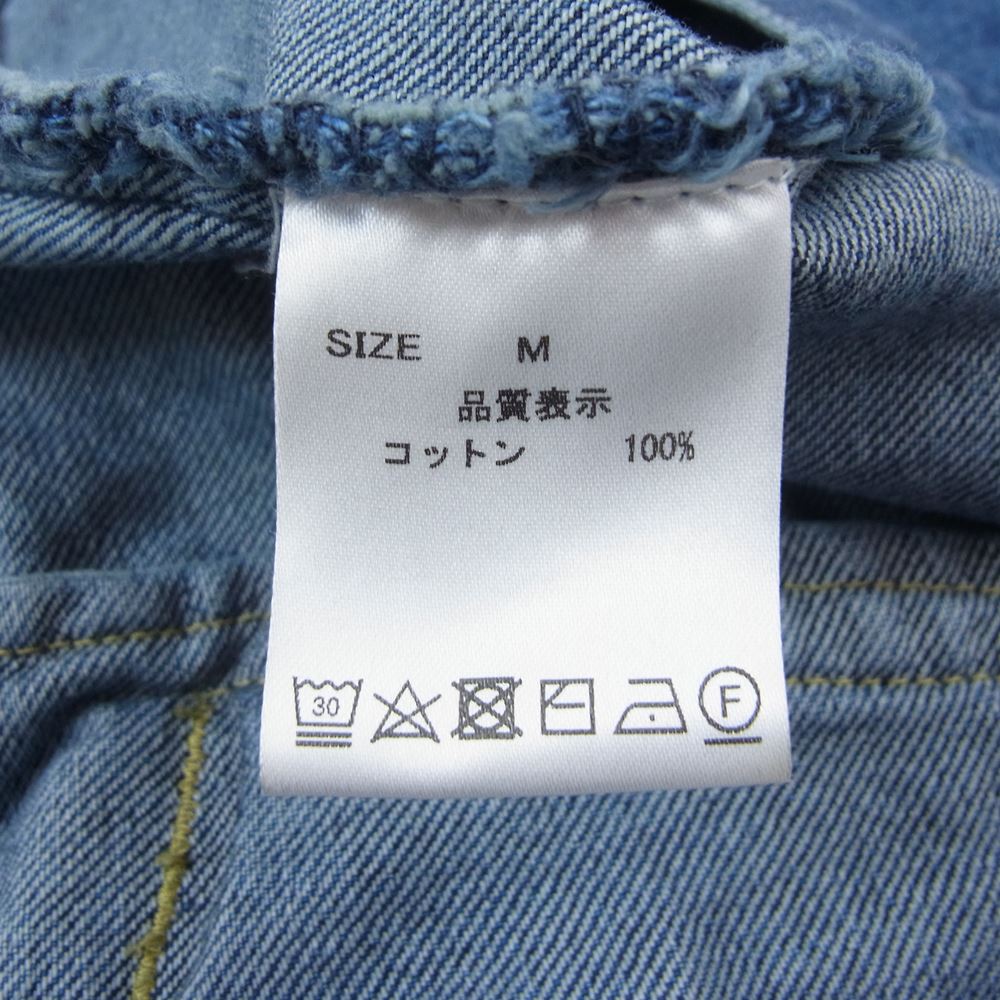 ウィリーキャバリア デニム カバーオール ジャケット インディゴブルー系 M【中古】
