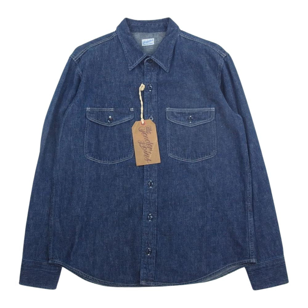 TENDERLOIN テンダーロイン DENIM WORK SHT デニム 長袖 ワーク シャツ インディゴブルー系 S【美品】【中古】