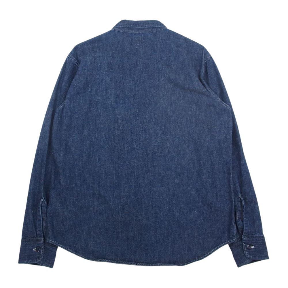 TENDERLOIN テンダーロイン DENIM WORK SHT デニム 長袖 ワーク シャツ インディゴブルー系 S【美品】【中古】