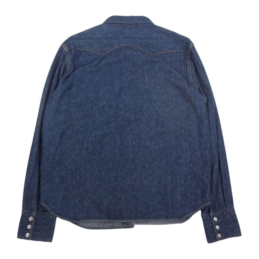 TENDERLOIN テンダーロイン SADDLE MAN DENIM SHT サドルマン デニム 長袖 シャツ インディゴブルー系 S【美品】【中古】