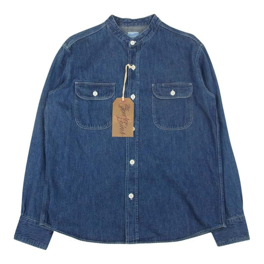 TENDERLOIN テンダーロイン T-DENIM STAND SHT デニム スタンドカラー 長袖 シャツ インディゴブルー系 S【中古】