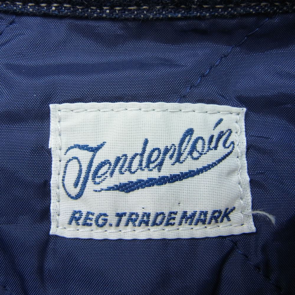 TENDERLOIN テンダーロイン DENIM LINING SHT デニム ナイロン ライニング デニム シャツ ジャケット インディゴブルー系 S【美品】【中古】