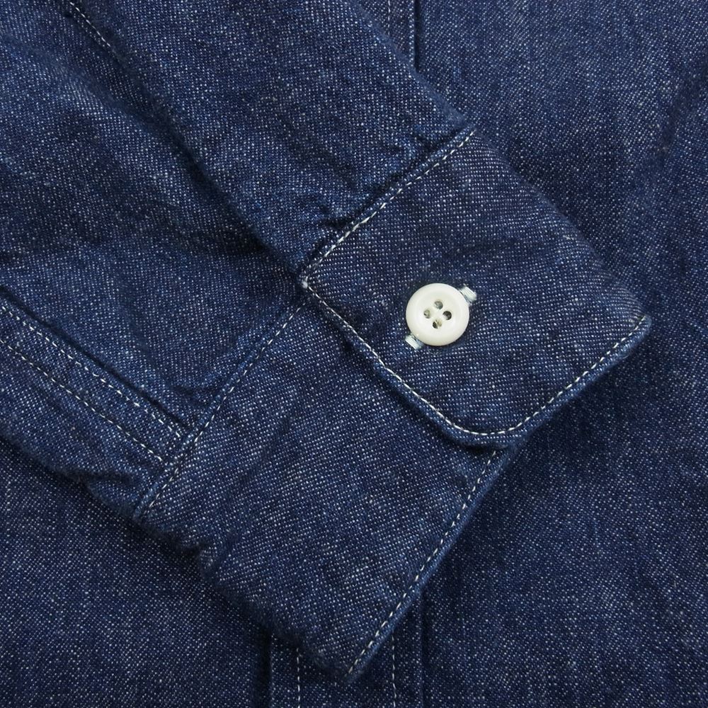 TENDERLOIN テンダーロイン DENIM LINING SHT デニム ナイロン ライニング デニム シャツ ジャケット インディゴブルー系 S【美品】【中古】