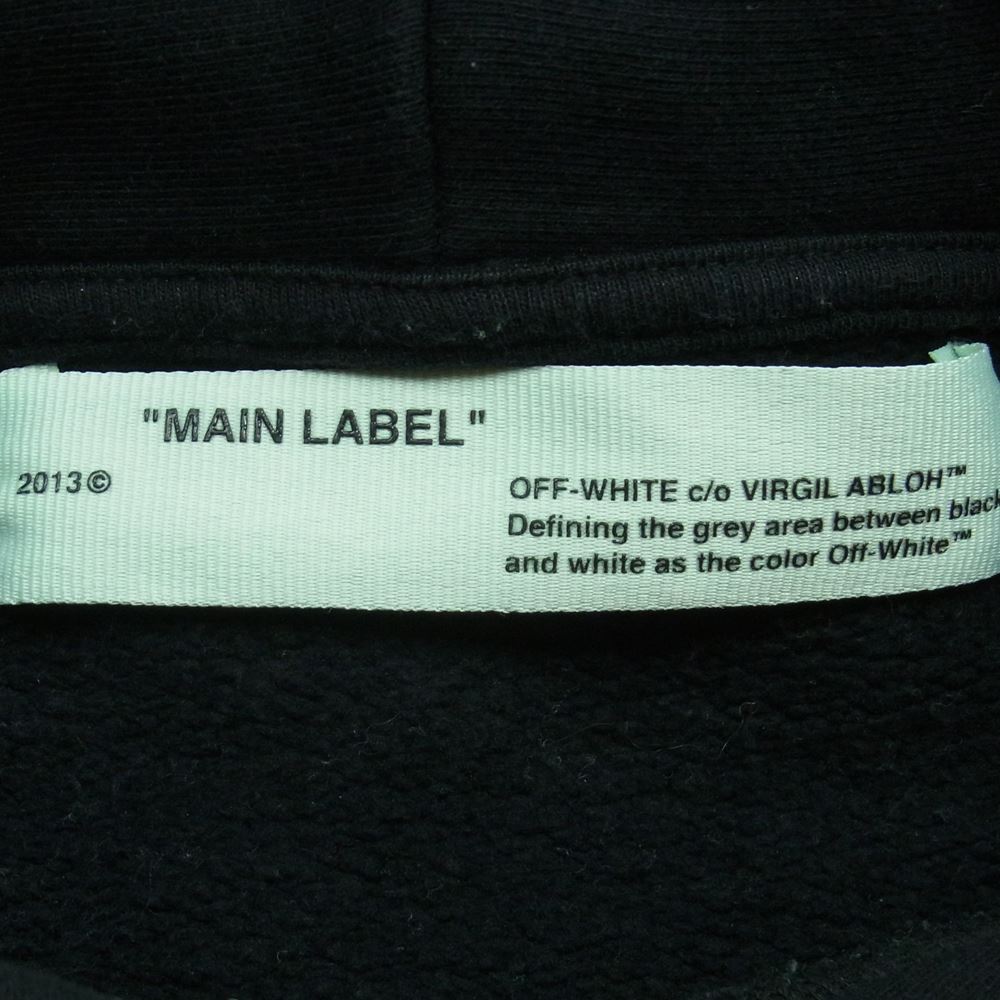 OFF-WHITE オフホワイト 17AW OMBB009F17619030 DIAG GALAXY OVER HOODIE ギャラクシー ビッグサイズ スウェット パーカー ブラック系 S【中古】