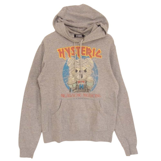 HYSTERIC GLAMOUR ヒステリックグラマー 0243CF14 ファック ベア プルオーバー パーカー グレー系【中古】