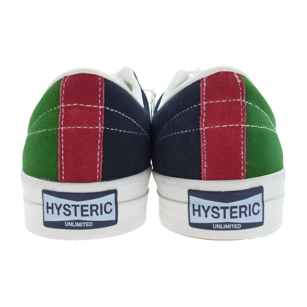 HYSTERIC GLAMOUR ヒステリックグラマー 02203QS01 クレイジーパターン マルチカラー スエード スニーカー マルチカラー系 28【新古品】【未使用】【中古】