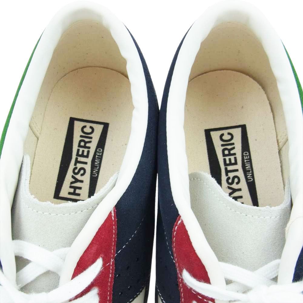 HYSTERIC GLAMOUR ヒステリックグラマー 02203QS01 クレイジーパターン マルチカラー スエード スニーカー マルチカラー系 28【新古品】【未使用】【中古】
