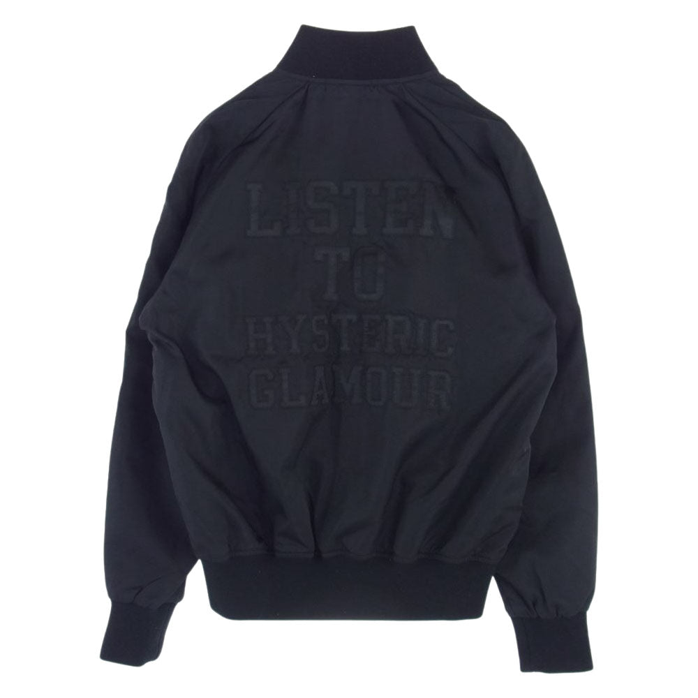 HYSTERIC GLAMOUR ヒステリックグラマー 02211AB03 LISTEN TO HG アップリケ スタジャン ブラック系 M【中古】