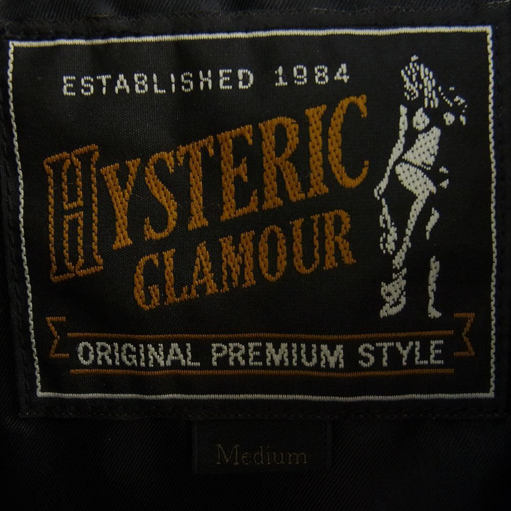 HYSTERIC GLAMOUR ヒステリックグラマー 02211AB03 LISTEN TO HG アップリケ スタジャン ブラック系 M【中古】