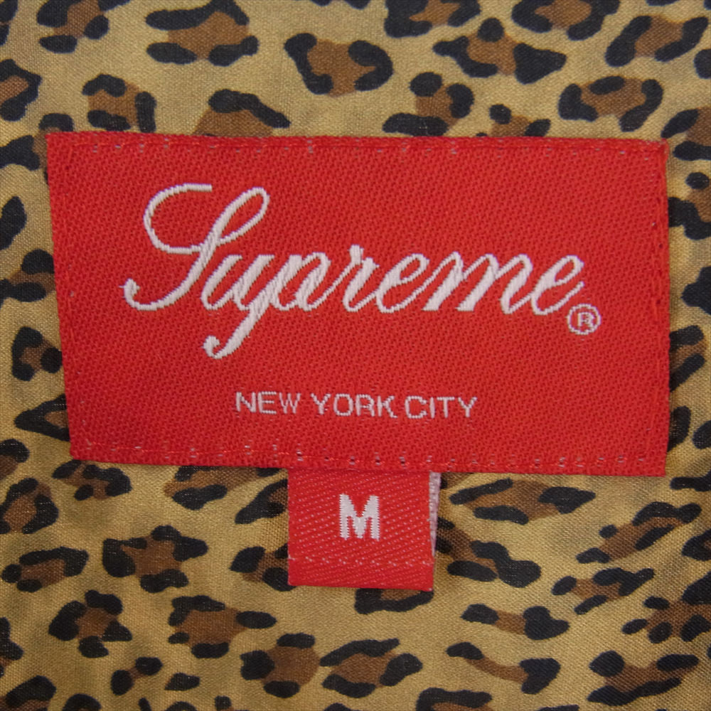 Supreme シュプリーム 22SS   Leopard Silk S/S Shirt レオパード柄 シルク 半袖 シャツ イエロー系【新古品】【未使用】【中古】