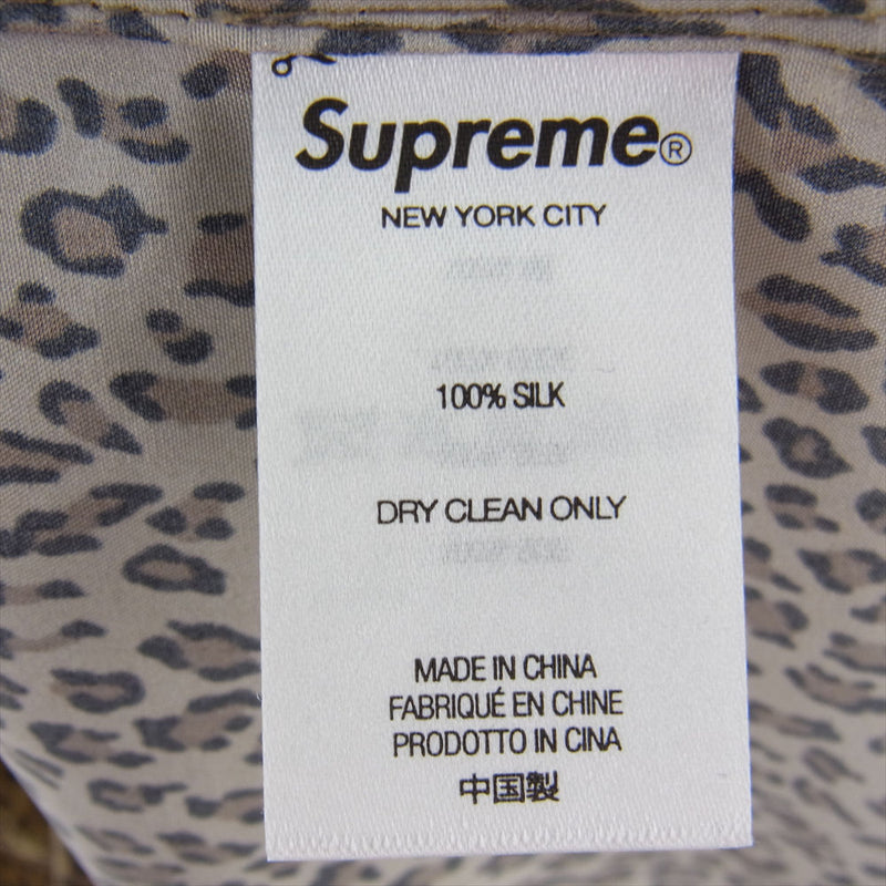Supreme シュプリーム 22SS Leopard Silk S/S Shirt レオパード柄