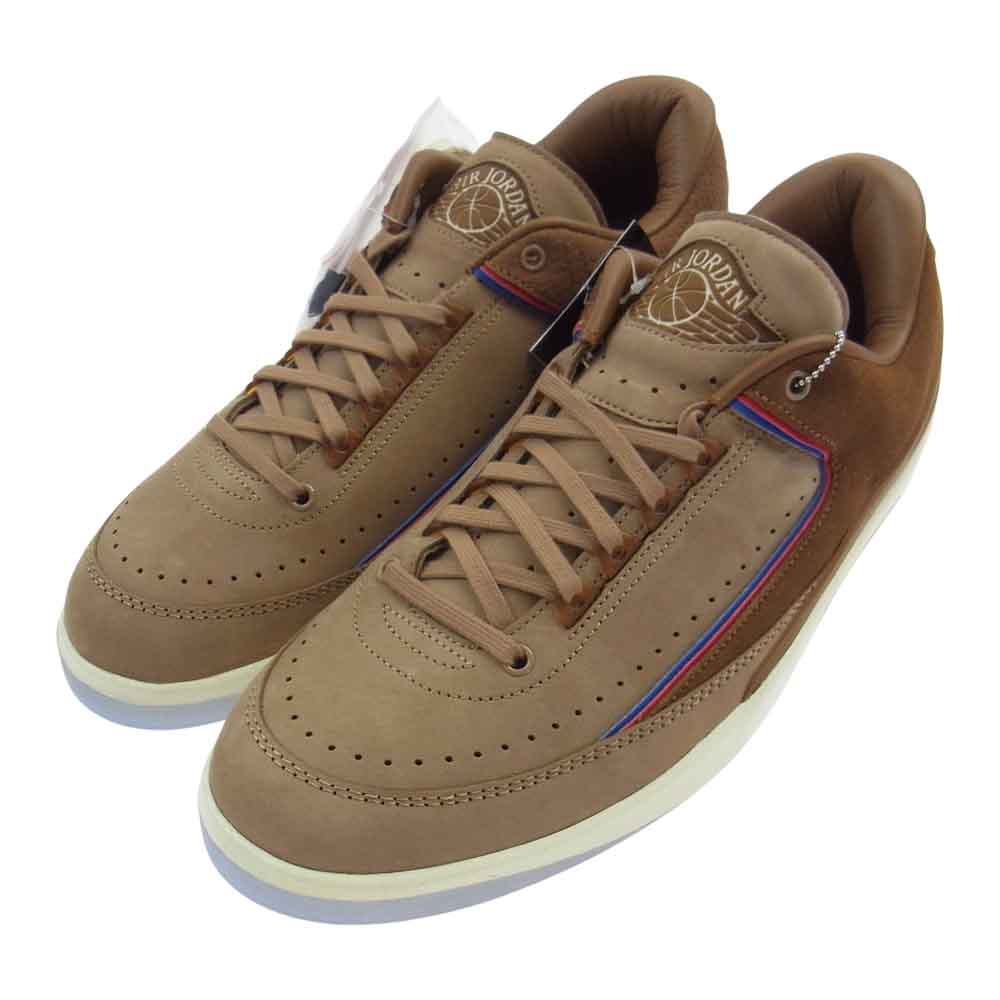 NIKE AIR JORDAN ナイキ ジョーダン DV7129-222 × Two18 AIR JORDAN 2 RETRO LOW SP ROCKY TAN DV7129-222 ツーエイティーン エアジョーダン2 レトロロー ロッキータン ローカット スニーカー ライトブラウン系 30.0cm【新古品】【未使用】【中古】