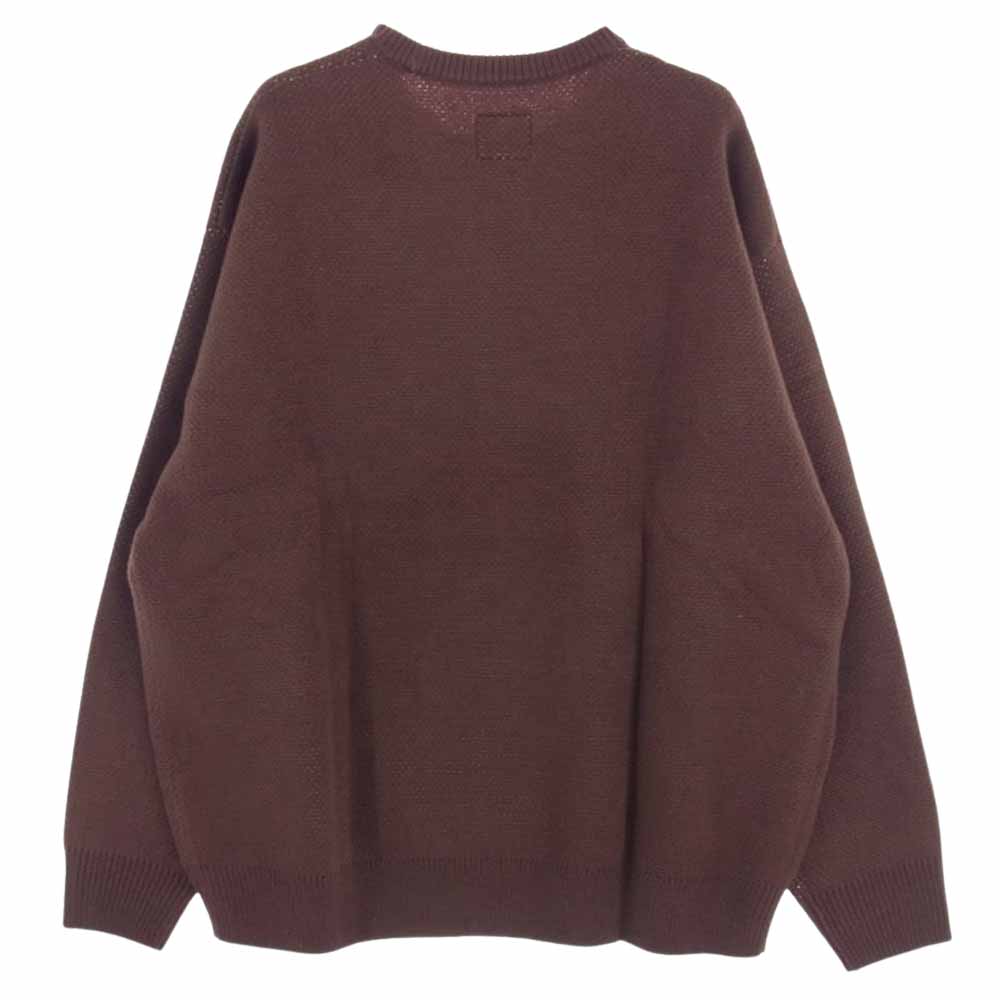 Supreme シュプリーム 22AW × Dickies Sweater ディッキーズ フロントロゴ クルーネック ニットセーター ブラウン系 L【新古品】【未使用】【中古】
