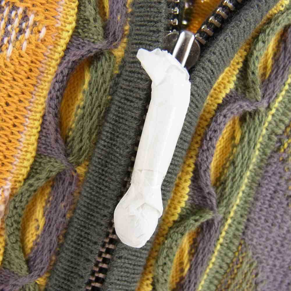 Supreme シュプリーム 22SS  Abstract Textured Zip Up Polo アブストラクト テクスチャード ジップ アップ 半袖 ポロ シャツ マルチカラー系 L【新古品】【未使用】【中古】