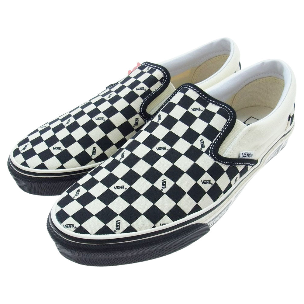 VANS バンズ SSSVB110 × SD SLIP ON Standard California スリッポン スタンダードカリフォルニア 20周年 ローカット スニーカー ブラック系 オフホワイト系  27.5cm【新古品】【未使用】【中古】