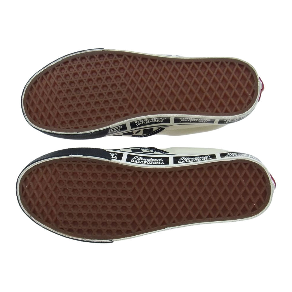 VANS バンズ SSSVB110 × SD SLIP ON Standard California スリッポン スタンダードカリフォルニア 20周年 ローカット スニーカー ブラック系 オフホワイト系  27.5cm【新古品】【未使用】【中古】