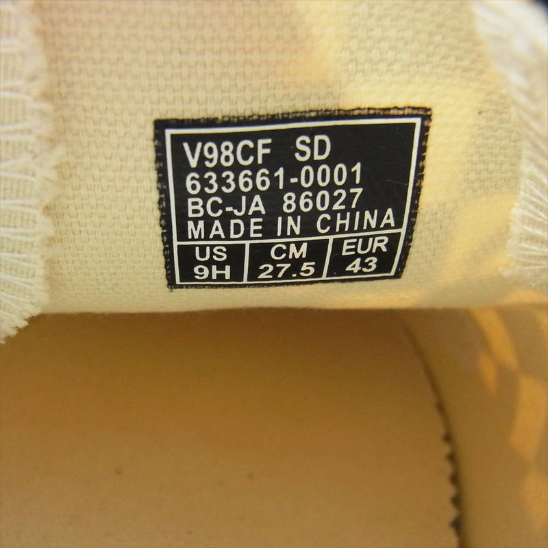 VANS バンズ SSSVB110 × SD SLIP ON Standard California スリッポン スタンダードカリフォルニア 20周年 ローカット スニーカー ブラック系 オフホワイト系  27.5cm【新古品】【未使用】【中古】