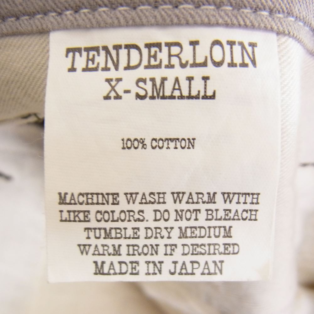 TENDERLOIN テンダーロイン BDP 2 PIQUE ピケ ワークパンツ カーキ カーキ系 XS【中古】