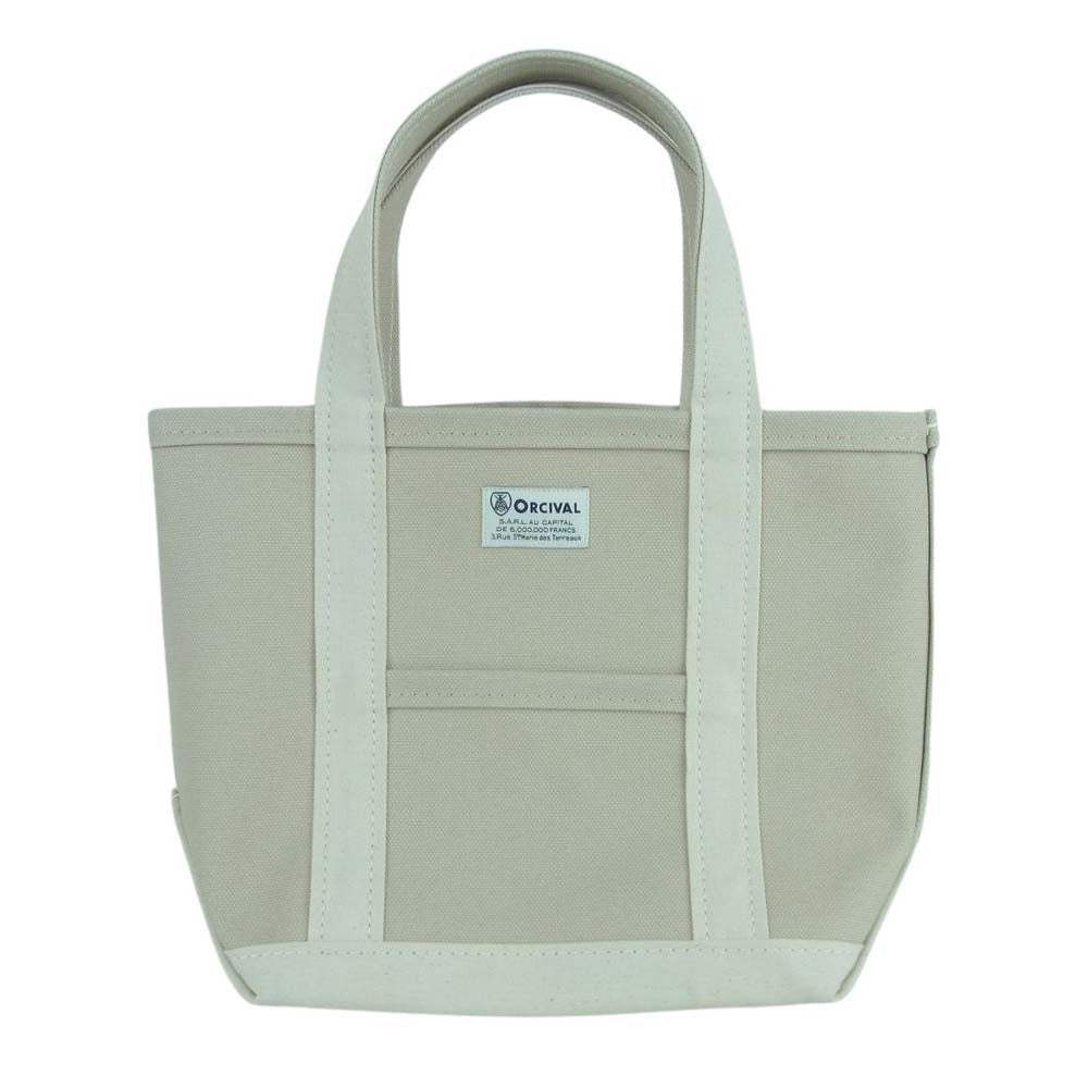 ORCIVAL オーシバル OR-H0285KWC コットン キャンバス トート バッグ S オフホワイト系 グレイッシュライトベージュ系【極上美品】【中古】